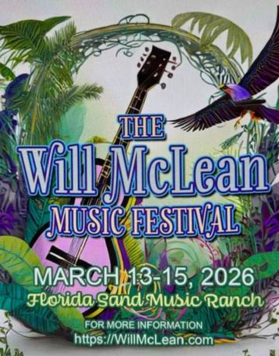 Will McLean Music Festival 2026 Poster